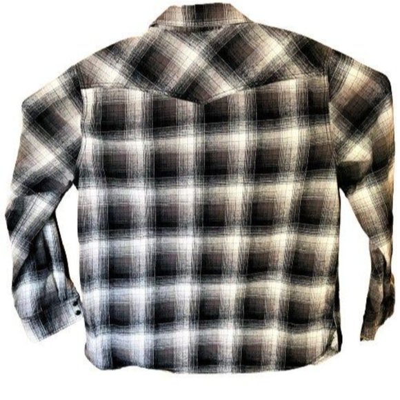 (3) Original Route 66 Men's Pearl Snap Down Casual Dress Plaid Shirts-Size Large - Picture 7 of 12